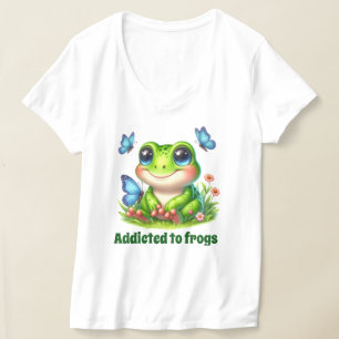 Cute frog lovers customisable T-Shirt