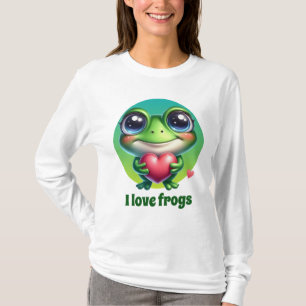 Cute frog lovers customisable  T-Shirt