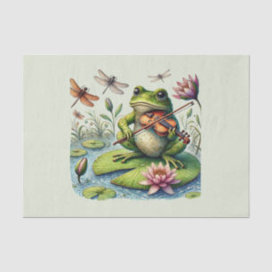 Cute frog lovers decoupage tissue paper