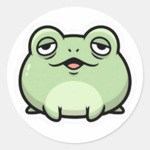 Cute Frog Meme Sticker Funny Aesthetic Frog