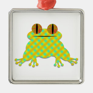 Cute Frog Metal Tree Decoration