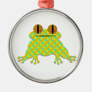 Cute Frog Metal Tree Decoration