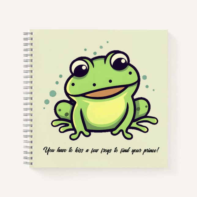Cute frog  notebook (Front)