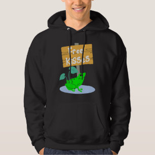 Cute Frog Offering Free Kisses Hoodie
