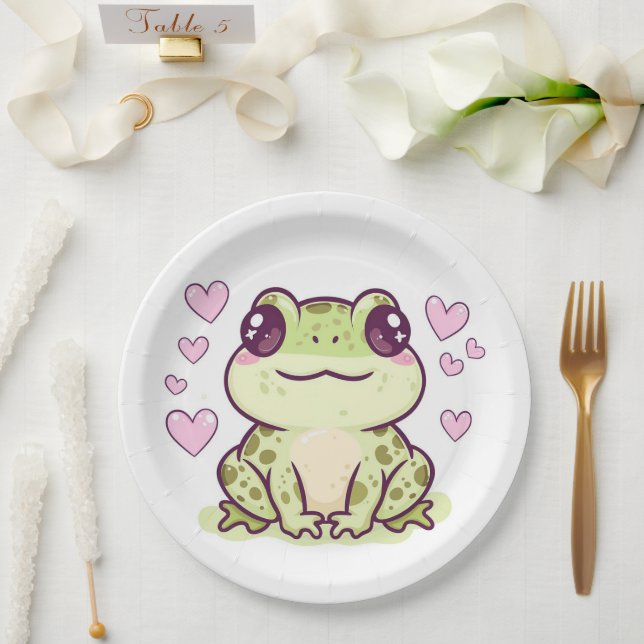 Cute frog paper plates (Wedding)