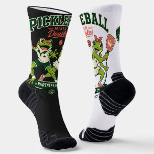 Cute Frog Partners in Dink Funny Sports Design Socks