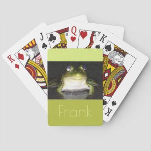 Cute Frog Photograph Playing Cards