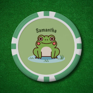 Cute Frog Poker Chips