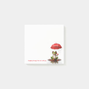 Cute Frog Post-It Notes – Rainy Day Joy