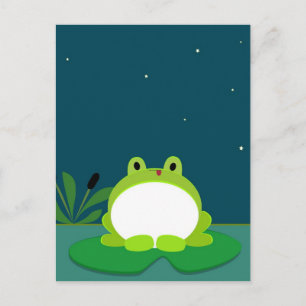 Cute frog postcard