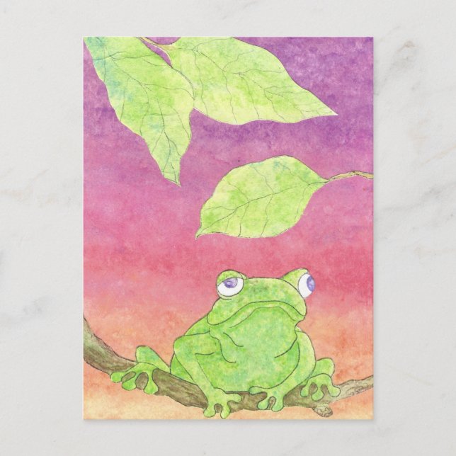 cute frog postcard (Front)