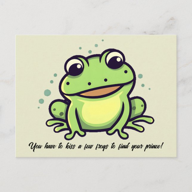 Cute frog postcard (Front)