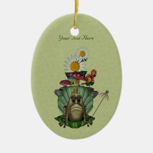Cute Frog Princess Customisable Ornament