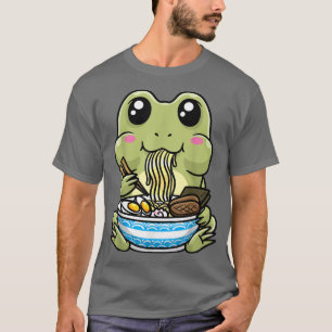 Cute Frog Ramen Bowl Japanese Noodle Kawaii Kids A T-Shirt