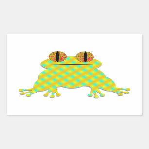 Cute Frog Rectangular Sticker