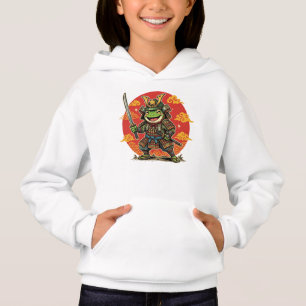 Cute Frog Samurai Cartoon Animal Warrior Design
