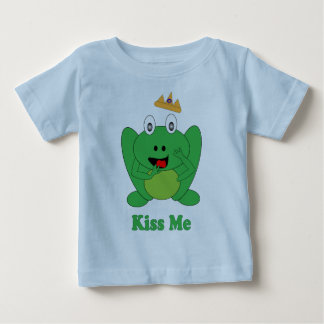 Cute Frog Says "Kiss  Me" Fairytale Tee Shirt