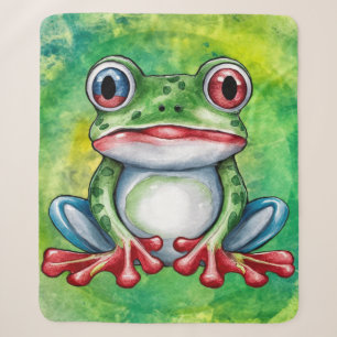 Cute Frog Sherpa Blanket
