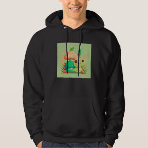 Cute Frog Snail Illustration Shell Friends Women K Hoodie