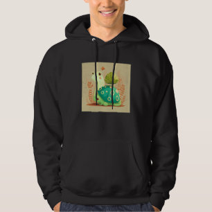 Cute Frog Snail Illustration Shell Friends Women K Hoodie