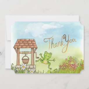Cute Frog Thank You Note Card
