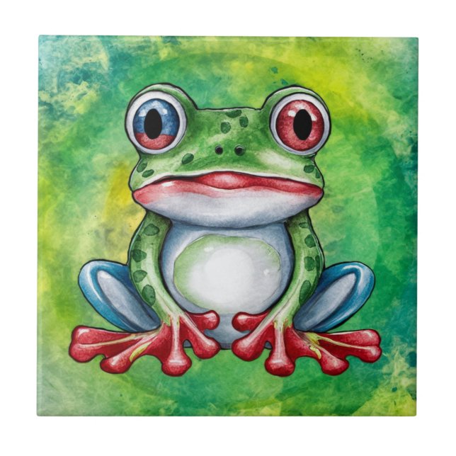 Cute Frog Tile (Front)