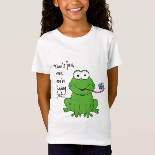 Cute Frog; Time's fun when you're having flies... T-Shirt