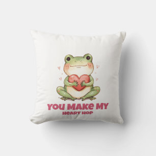 Cute Frog Valentine Tee Cushion