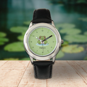 Cute Frog Watch with Numbers