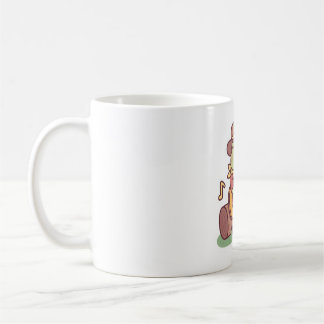 Cute Frog With Cowboy Hat and Guitar Coffee Mug