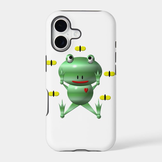 Cute Frog with Flies (Back)