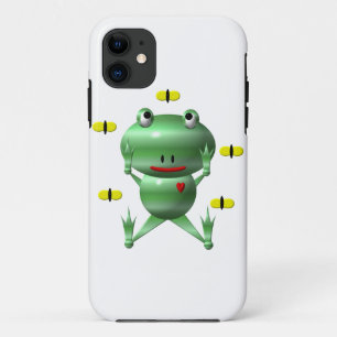 Cute Frog with Flies iPhone 11 Case