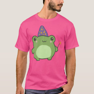 Cute Frog Wizard Hat Cottagecore Aesthetic T-Shirt