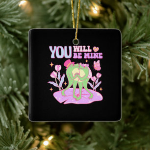 Cute Frog - You Will Be Mine Ceramic Ornament