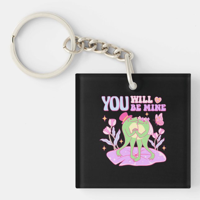 Cute Frog - You Will Be Mine Key Ring (Front)