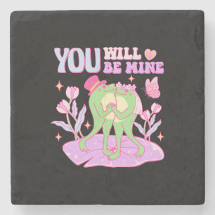 Cute Frog - You Will Be Mine Stone Coaster