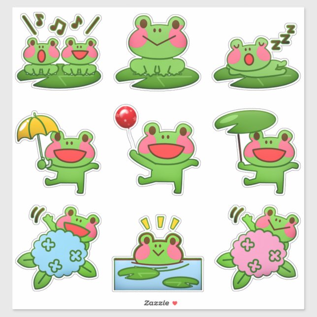 Cute Frogs (Sheet)
