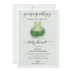 Cute Frogs Lily Pond Gender Neutral Baby Shower
