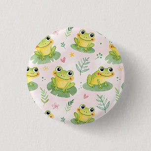 Cute frogs Pattern 3 Cm Round Badge