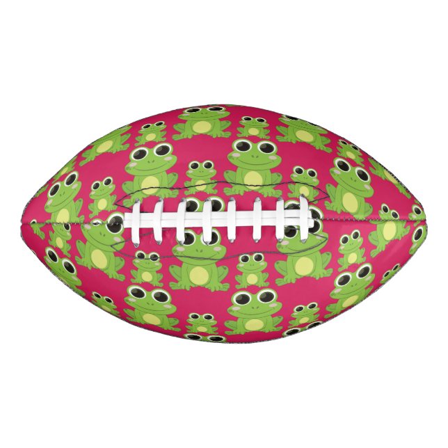Cute frogs pattern american football (Front)