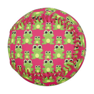 Cute frogs pattern baseball