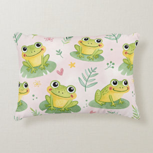 Cute frogs Pattern Decorative Cushion