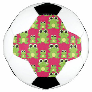 Cute frogs pattern football