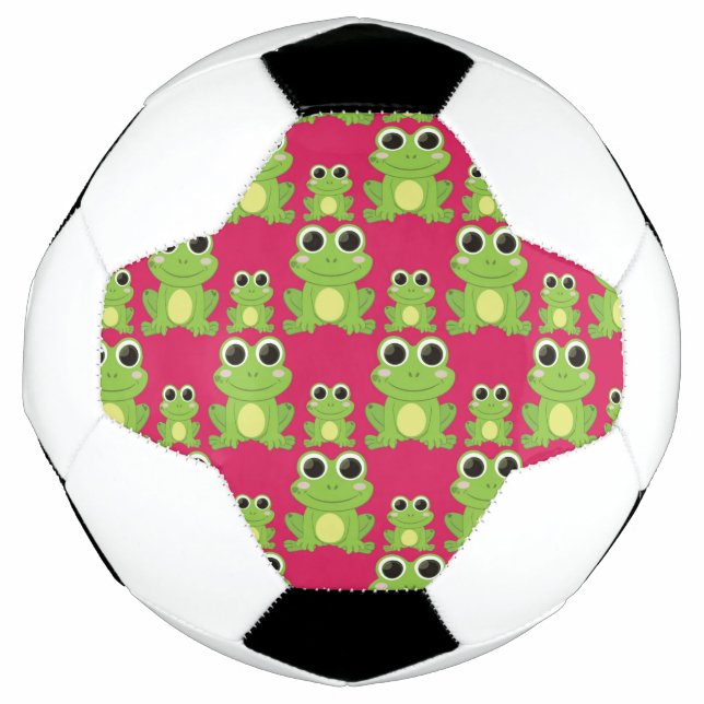 Cute frogs pattern football (Front)