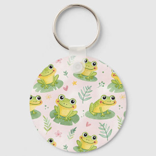 Cute frogs Pattern Key Ring