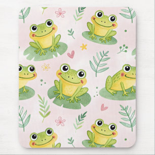 Cute frogs Pattern Mouse Mat
