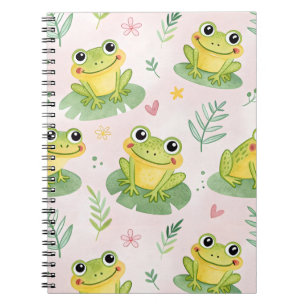 Cute frogs Pattern Notebook