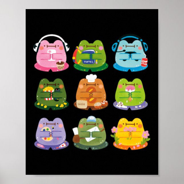 Cute Frogs Poster (Front)