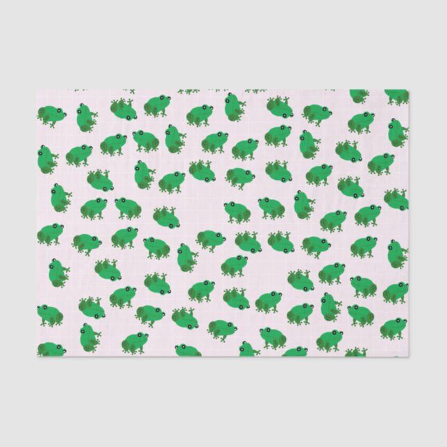 Cute Frogs Tissue Paper (Front)