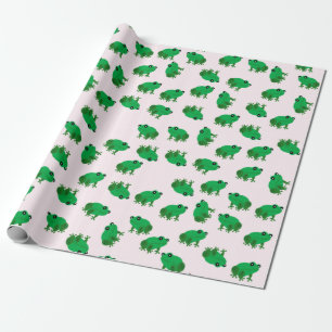 Cute Frogs Wrapping Paper